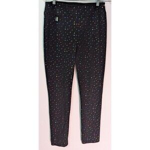 Joseph Ribkoff Pants Womens 6 Black Textured Trousers Stretch Pull On (754m)